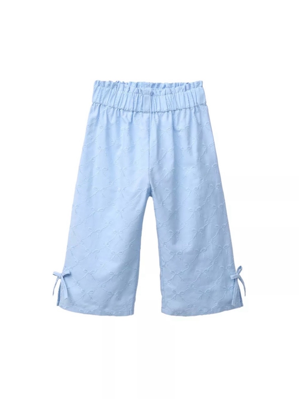 Zara kids Blue Embroidered Pants